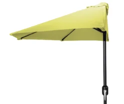 Jordan Manufacturing Half-Round Market Patio Umbrella -RAZOR COSCO SHOP 810379202