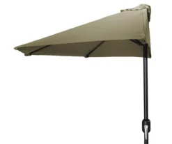 Jordan Manufacturing Half-Round Market Patio Umbrella -RAZOR COSCO SHOP 810379203