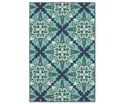 Capri Blue & Green Indoor/Outdoor Area Rugs -RAZOR COSCO SHOP 810413025