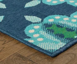 Capri Blue & Green Indoor/Outdoor Area Rugs -RAZOR COSCO SHOP 810413027 1