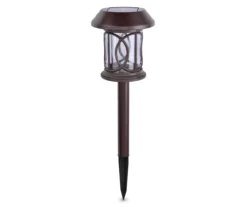 RAZOR COSCO SHOP 40 Bronze Circle LED Solar 6-Piece Pathway Light Set