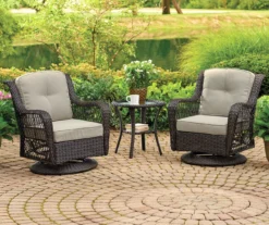 Gray 4-Piece Replacement Pinehurst Swivel Glider Cushion Set -RAZOR COSCO SHOP 810460986 3