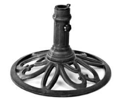 Black Cast Iron Umbrella Base