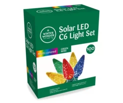 Multi-Color LED C6 Solar Light Set, 100-Lights -RAZOR COSCO SHOP 810472909 2
