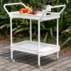 All-Weather Wicker Serving Cart