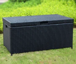 All-Weather Wicker 48-Gallon Storage Deck Box 12 All-Weather Wicker 48-Gallon Storage Deck Box -RAZOR COSCO SHOP 810478126