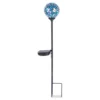 30" Mosaic 3-Piece LED Solar Yard Stake Set