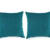 Peacock Green Outdoor Throw Pillows, 2-Pack