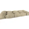 Sand Tan Outdoor Wicker Settee Cushion