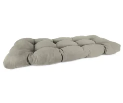 Dove Gray Outdoor Wicker Settee Cushion
