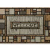 Estate "Welcome" Squares Outdoor Doormat, (35" X 23")