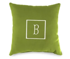 "B" Monogram Indoor/Outdoor Throw Pillow -RAZOR COSCO SHOP 810522209