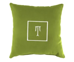 "T" Monogram Indoor/Outdoor Throw Pillow -RAZOR COSCO SHOP 810522308