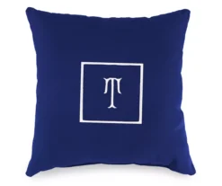 "T" Monogram Indoor/Outdoor Throw Pillow -RAZOR COSCO SHOP 810522319