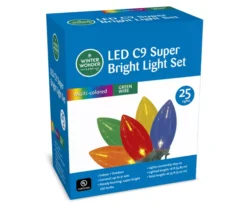 Multi-Color Super Bright LED C9 Light Set, 25-Lights -RAZOR COSCO SHOP 810524619 1