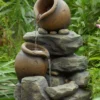 Small Pots & Rock Water Fountain