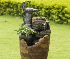 Glenville Cascading Pump Water Fountain