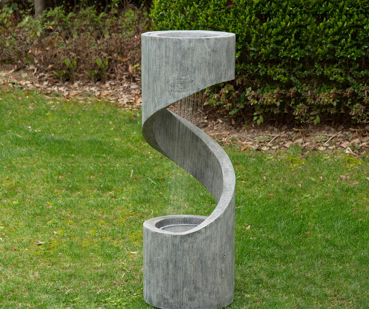 Spiral Waterfall LED Water Fountain & Planter 2 Spiral Waterfall LED Water Fountain & Planter - Image 2