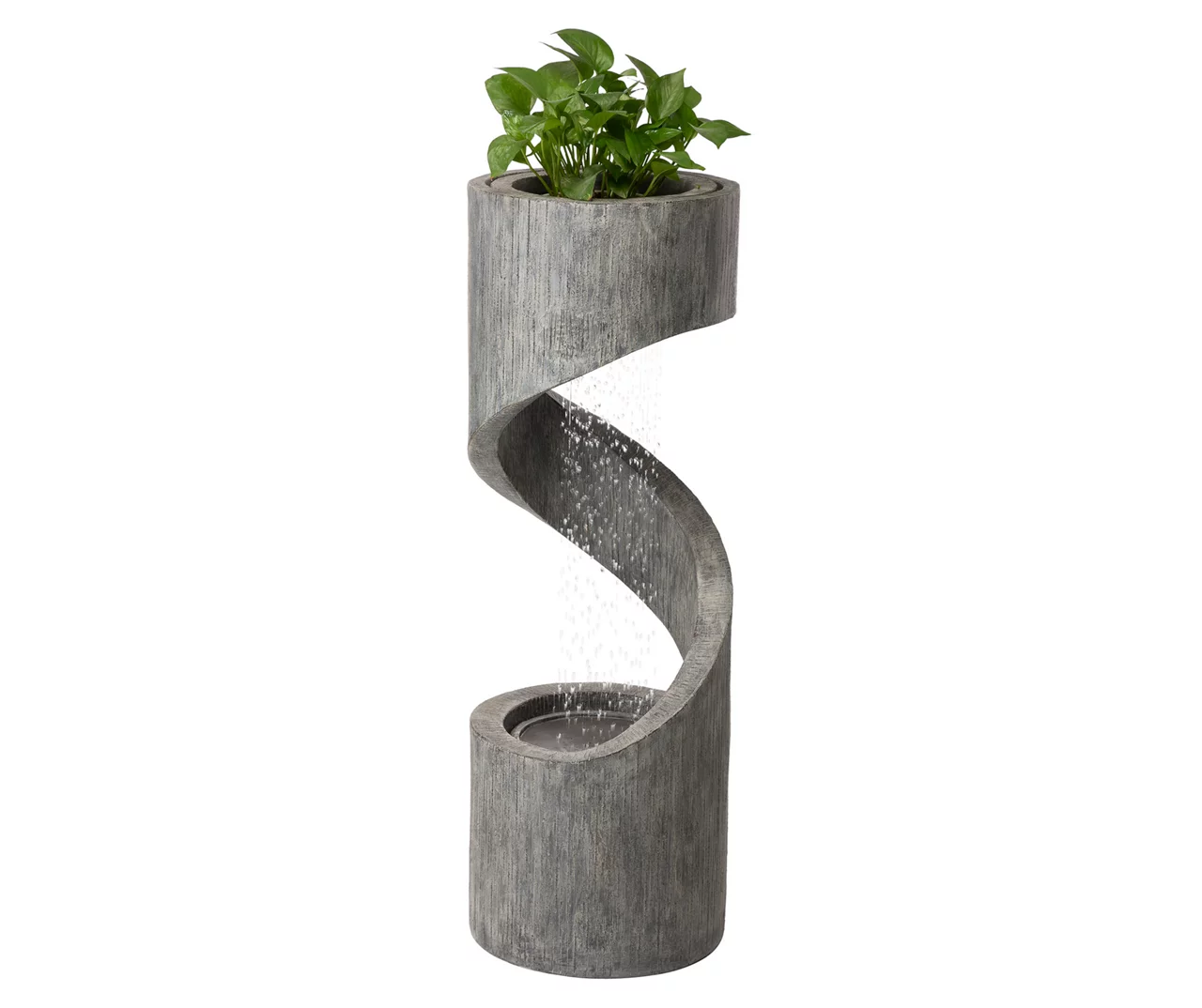 Spiral Waterfall LED Water Fountain & Planter 3 Spiral Waterfall LED Water Fountain & Planter - Image 3