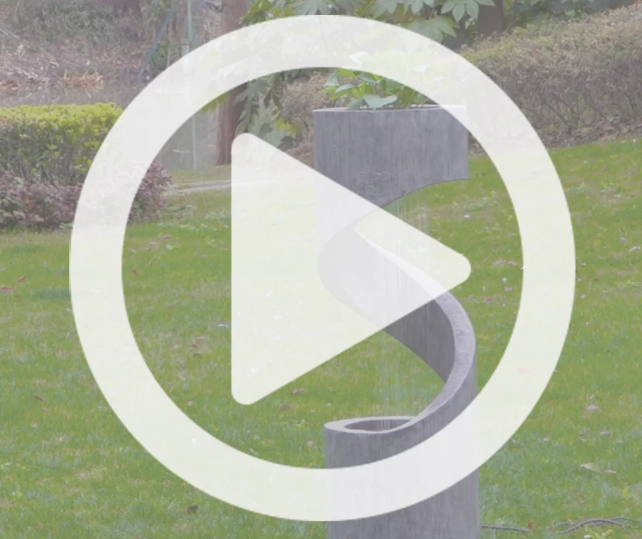 Spiral Waterfall LED Water Fountain & Planter 4 Spiral Waterfall LED Water Fountain & Planter - Image 4