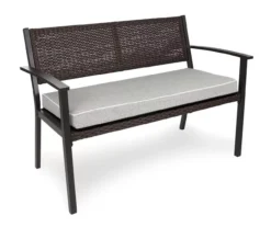 Gray-Linen Deluxe Outdoor Bench Cushion -RAZOR COSCO SHOP 810525198 1