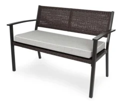 Gray-Linen Deluxe Outdoor Bench Cushion -RAZOR COSCO SHOP 810525198 3