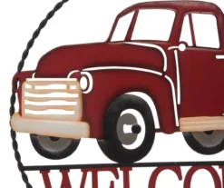 "Welcome" Red Truck Wall Decor -RAZOR COSCO SHOP 810525492 3