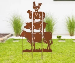 Farmhouse Animals 3-Piece Yard Stake & Wall Decor Set -RAZOR COSCO SHOP 810525505 10