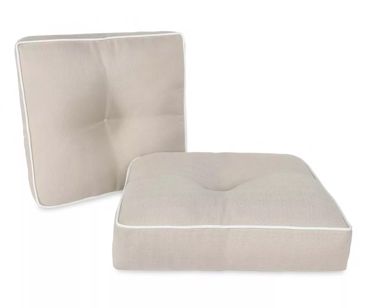 Linen 3-Piece Outdoor Wicker Cushion Set 3 Linen 3-Piece Outdoor Wicker Cushion Set - Image 3