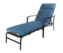 Captain's Blue Stripe Reversible Outdoor Chaise Cushion -RAZOR COSCO SHOP 810525541 4