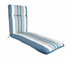 Captain's Blue Stripe Reversible Outdoor Chaise Cushion -RAZOR COSCO SHOP 810525541 5