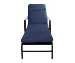Navy Blue Outdoor Chaise Cushion -RAZOR COSCO SHOP 810525543 3