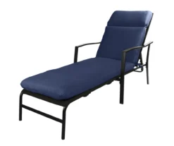 Navy Blue Outdoor Chaise Cushion -RAZOR COSCO SHOP 810525543 4