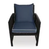 Navy Blue 4-Piece Deluxe Outdoor Chair Cushion Set