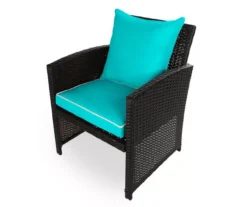 Turquoise 4-Piece Deluxe Outdoor Chair Cushion Set -RAZOR COSCO SHOP 810525552 2