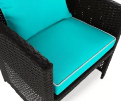 Turquoise 4-Piece Deluxe Outdoor Chair Cushion Set -RAZOR COSCO SHOP 810525552 7