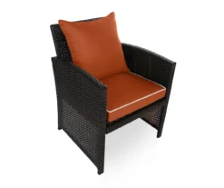 Burnt Orange 4-Piece Deluxe Outdoor Chair Cushion Set -RAZOR COSCO SHOP 810525553 3