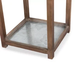 Brown Open Frame 2-Piece Candle Lantern Set -RAZOR COSCO SHOP 810528356 13