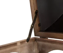 Brown Open Frame 2-Piece Candle Lantern Set -RAZOR COSCO SHOP 810528356 9