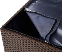 Brown 140-Gallon All-Weather Wicker Storage Deck Box -RAZOR COSCO SHOP 810530854 A0 7