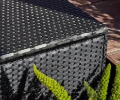 Black 140-Gallon All-Weather Wicker Storage Deck Box -RAZOR COSCO SHOP 810530855 A0 6
