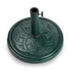 Gaelen Green Round Scrollwork Umbrella Base