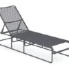 Nyla Charcoal Adjustable Wicker Chaise Patio Lounge