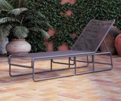 Nyla Charcoal Adjustable Wicker Chaise Patio Lounge -RAZOR COSCO SHOP 810541218 2