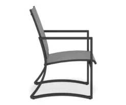 COSCO Capitol Hill Gray Sling Patio Dining Chairs, 6-Pack -RAZOR COSCO SHOP 810541219 4