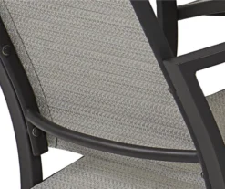COSCO Capitol Hill Gray Sling Patio Dining Chairs, 6-Pack -RAZOR COSCO SHOP 810541219 5