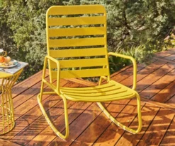 Roberta Yellow Patio Rocking Chair -RAZOR COSCO SHOP 810541496 1