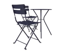 COSCO Outdoor Living Navy 3-Piece Folding Patio Seating Set -RAZOR COSCO SHOP 810541509 5