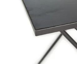 Black Square Steel Outdoor Folding Table -RAZOR COSCO SHOP 810545417 1