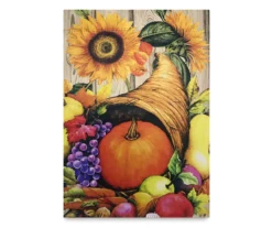 18" X 12.5" Cornucopia Harvest Garden Flag